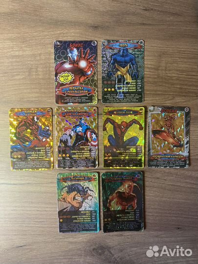 Карточки Человек Паук Супер Редкие (ук)