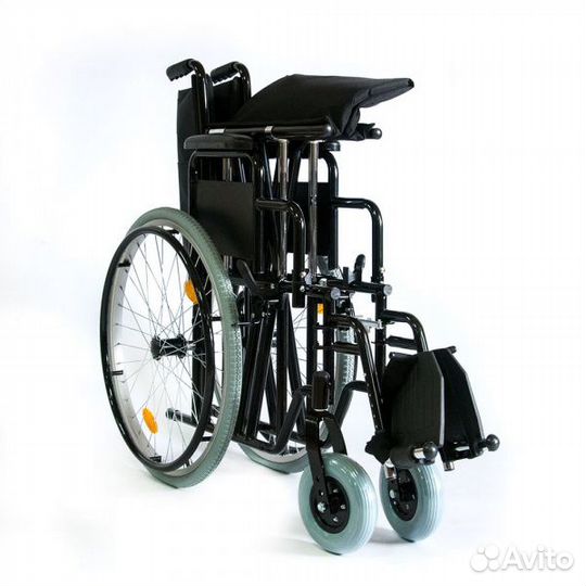 Кресло-коляска инвалидная мега-оптим 711AE пневмо