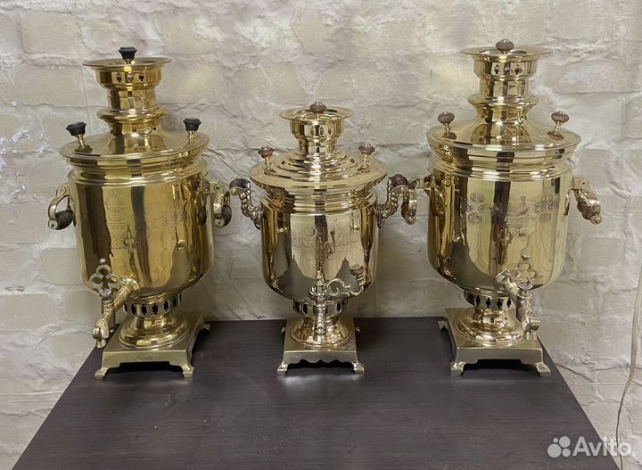 Самовары на дровах после полной рестоврации