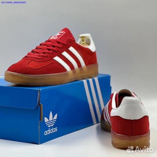 Кроссовки Adidas Gazelle Red (Арт.80448)