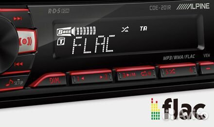 Магнитола Alpine CDE-201R с Bluetooth 5.1 модулем