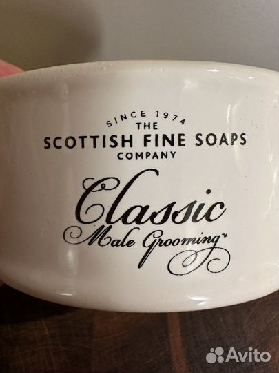 Фарфоровая мыльница для бритья Scottish Fine Soaps
