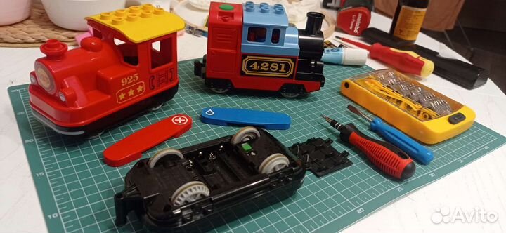 Lego duplo ремонт паровозиков,шестеренка