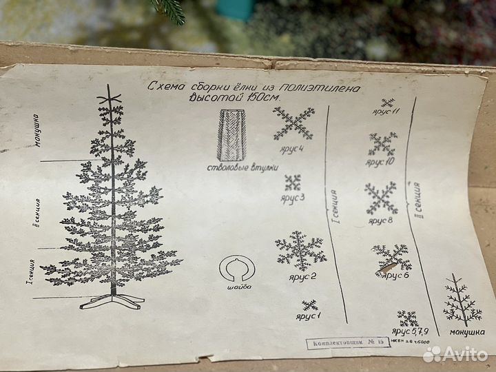 Елка искусственная литая СССР