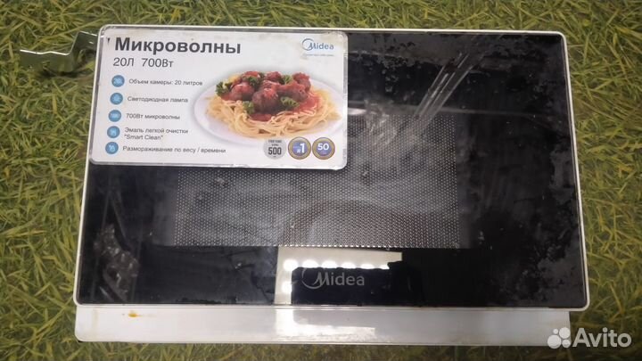 Дверца микроволновой печи Midea MM720C4E-W