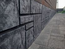 Отделка фасада, цоколя печатным бетоном