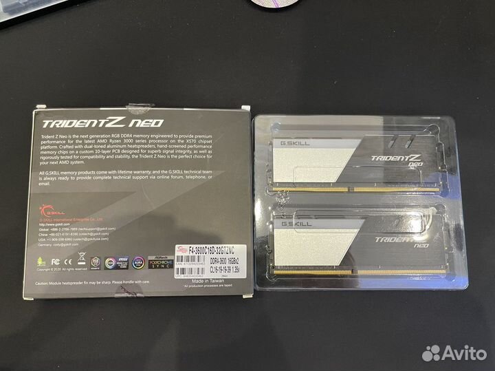 Оперативная память G.skill 2x16GB DDR4 3600 16CL