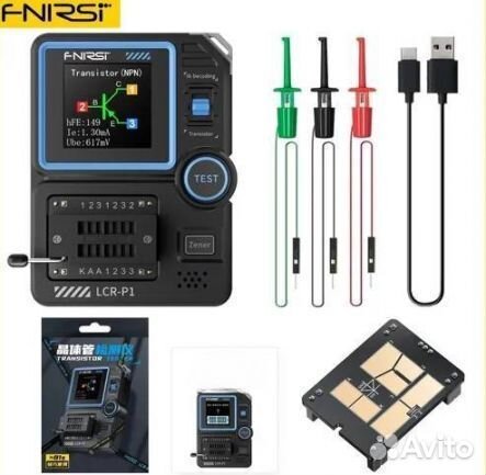 Тестер транзисторный.Тестер электронных компонентов fnirsi LCR-P1