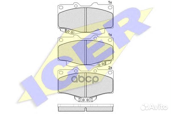 Колодки торм.дисковые 141007 Icer