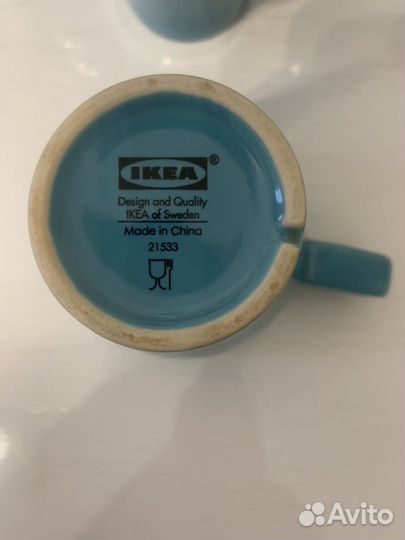Кружка голубая IKEA