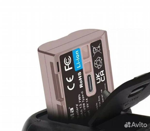 Аккумулятор c разъёмом Type-C KingMa EN-EL15