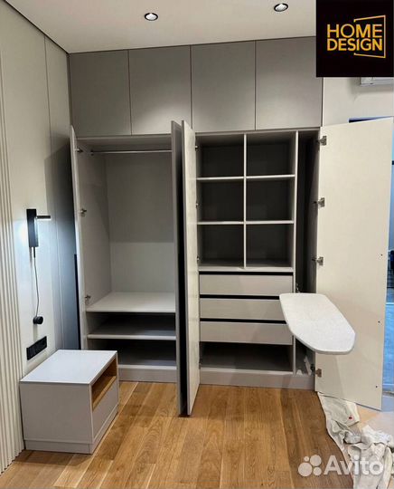 Шкаф распашной с фрезеровкой