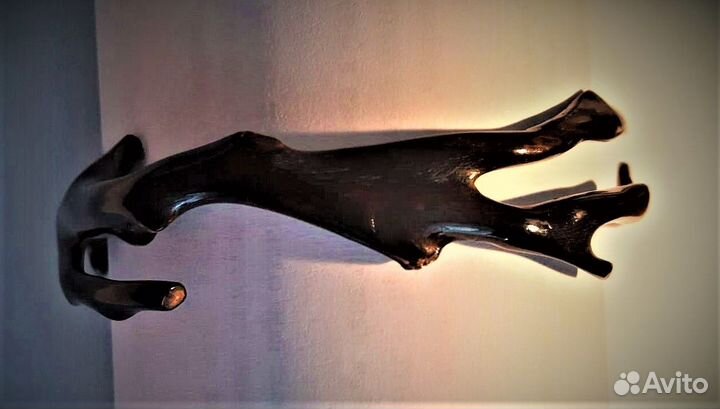 Браслет из цельного черного коралла Куба