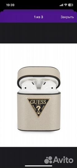 Чехол для Airpods 1 / 2 Guess