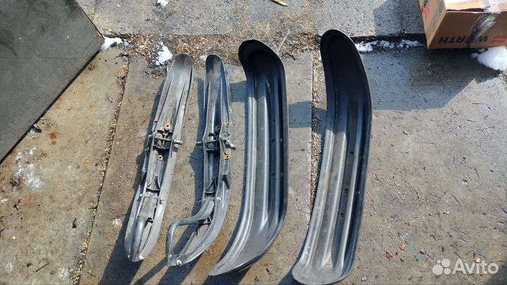 Лыжи и расширители (накладки) от снегохода Рыбинка