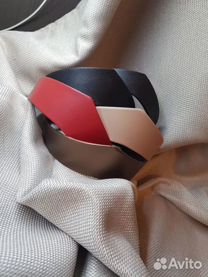 Кокошник современный кожаный