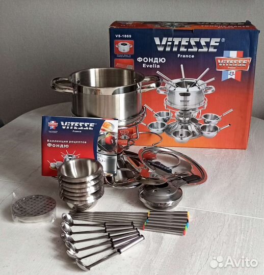 Новый набор для фондю фондюшница Франция