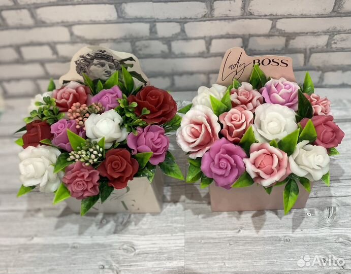 Букеты из мыла ручной работы