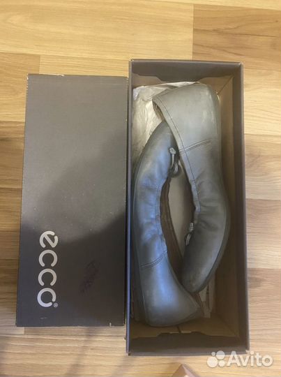 Балетки натуральная кожа 39 ecco