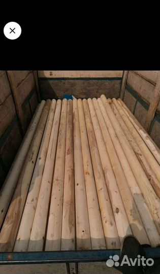 Столбы оцилиндрованные