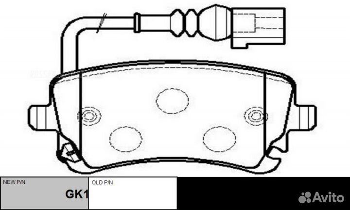 CTR GK1259 / ckvw-32 Колодки тормозные дисковые за