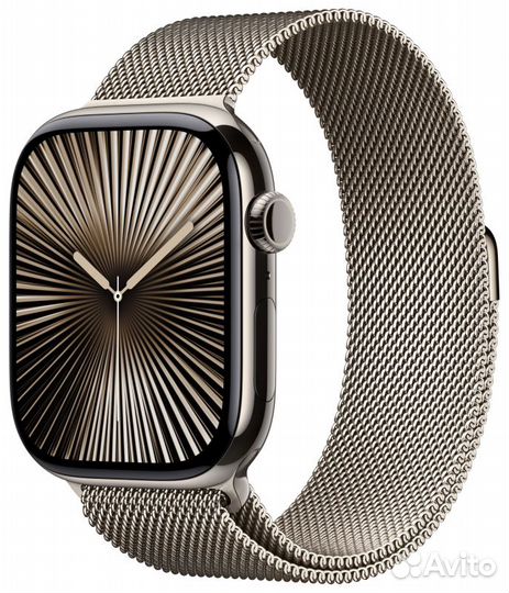 Apple Watch Series 10 46mm Natural Titanium Milane