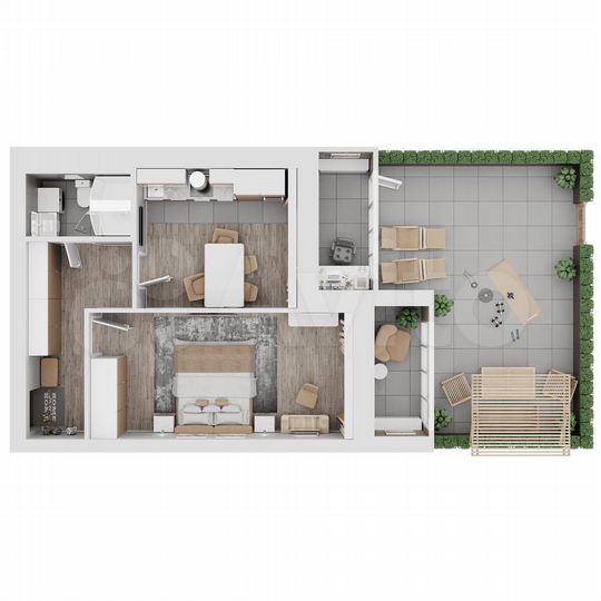 1-к. квартира, 57,4 м², 1/8 эт.