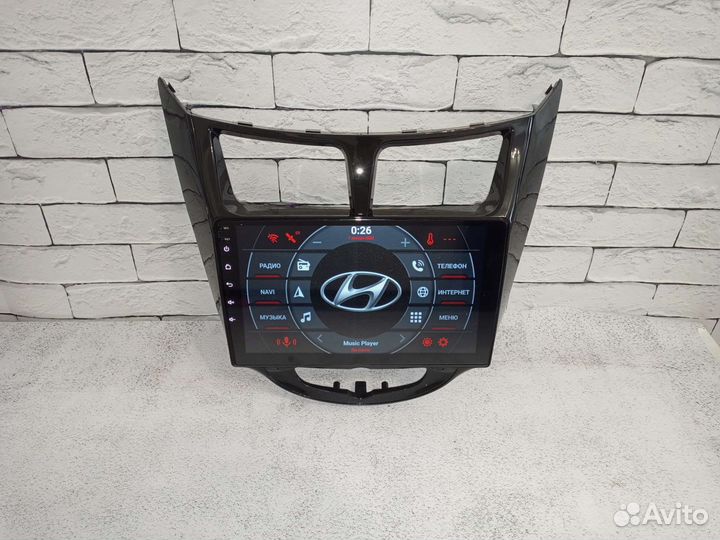 Магнитола Hyundai solaris 1 android IPS экран