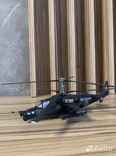 Модель вертолёта ка-50Ш ручная работа роспись