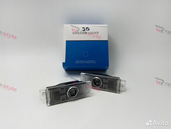 Проекция логотипа BMW на двери Тип 3