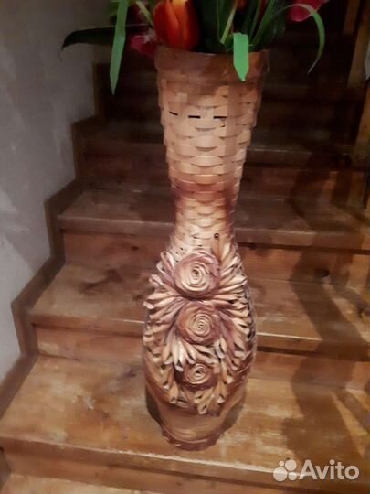 Напольная Соломенная ваза