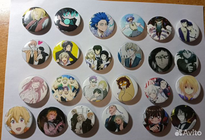 Значки, аниме, геншин импакт, манга, k-pop