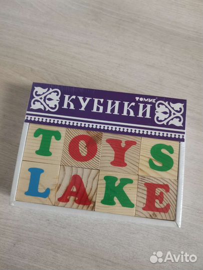 Кубики с английскими буквами