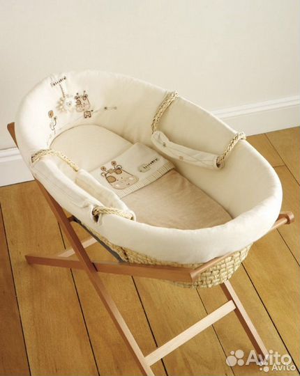 Плетеная корзина люлька от 0 до 6 месяцев