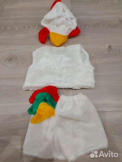 Новогодний костюм петрушка на 4-6 лет