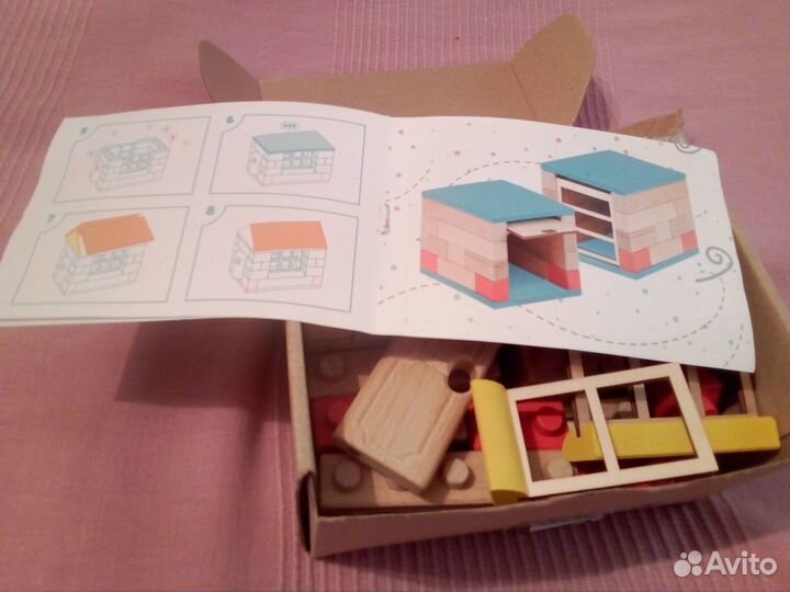 Деревянный магнитный конструктор woodblocks 2 в 1