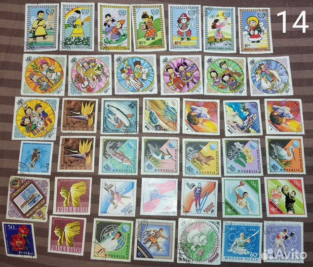 Почтовые марки СССР, России много