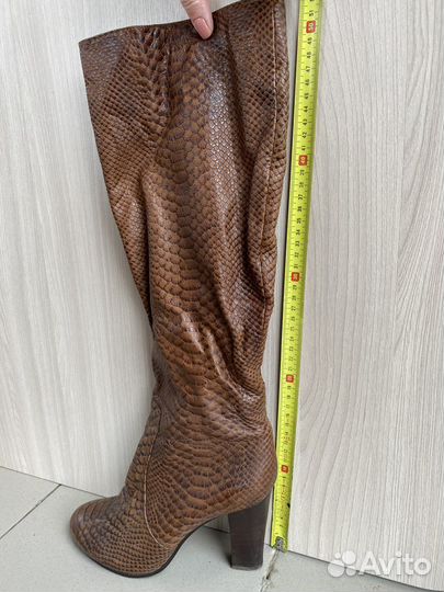 Сапоги женские кожаные весенние 40