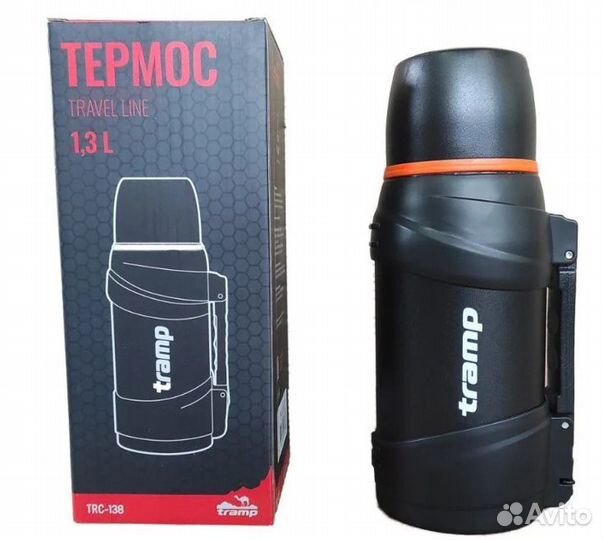 Термос tramp Travel цвет черный