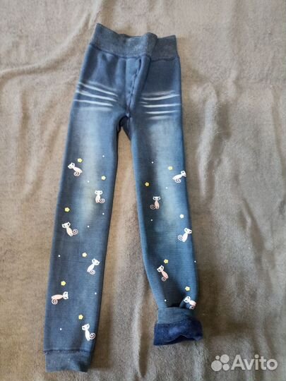 Теплые штаны для девочки