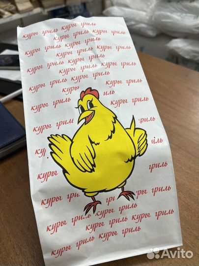 Пакеты куры-гриль с фольгой 100шт/уп оптом