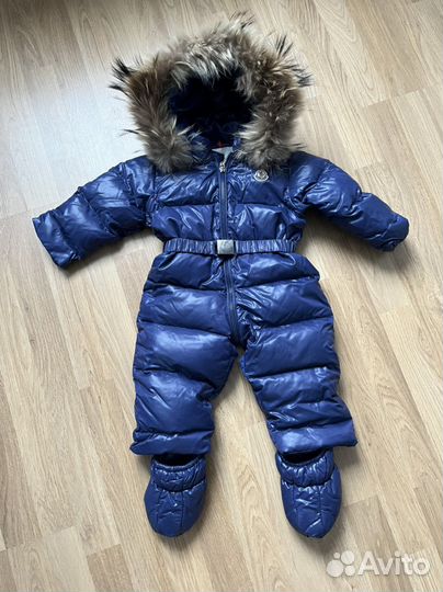 Темно синий moncler