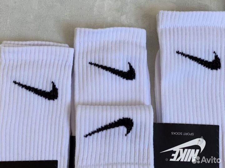 Носки Nike Premium белые высокие