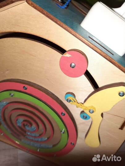 Бизиборд домик со светом большой