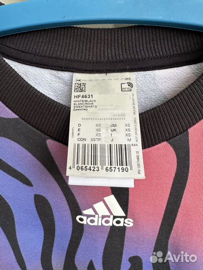 Новый укороченный свитшот adidas