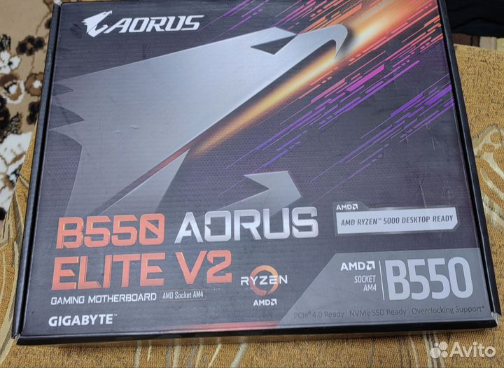 Материнская плата Gigabyte b550 Aorus Elite V2