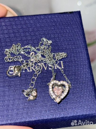 Swarovski кулон подвеска серебро