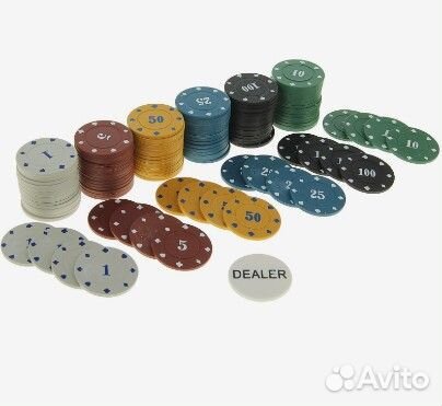 Покер, набор для игры (карты 2 колоды, фишки 120 ш