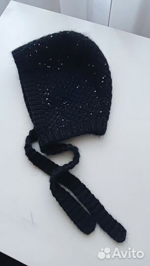 Чепчик женский с пайетками королевскими