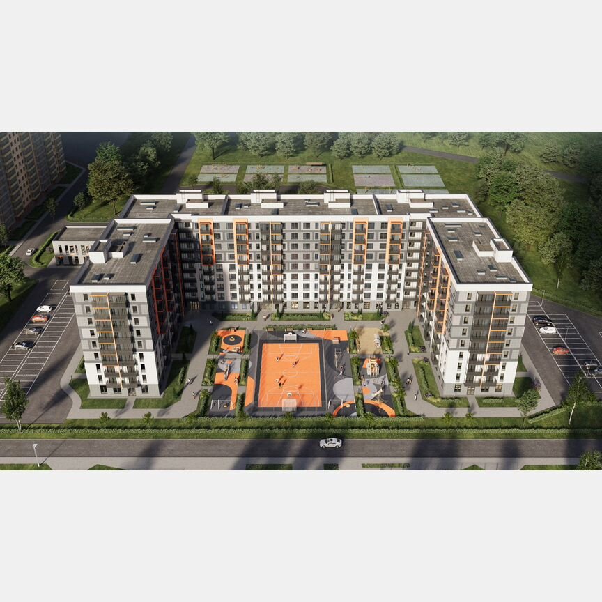 1-к. квартира, 36,3 м², 9/9 эт.